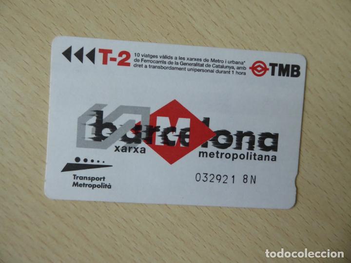 Collectables Transport Tickets: Billete T-2 para 10 viajes metro o FGC -TMB Transport Metropolit&agrave; -Xarxa metropolitana de Barcelona