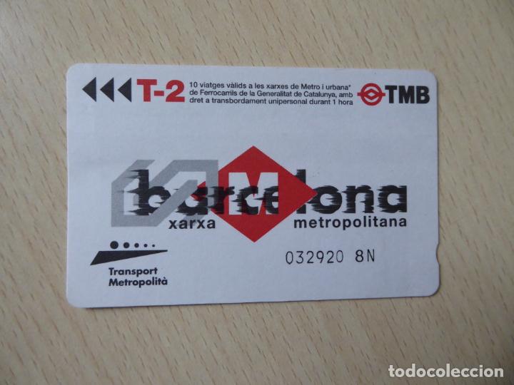 Collectables Transport Tickets: Billete T-2 para 10 viajes metro o FGC -TMB Transport Metropolit&agrave; -Xarxa metropolitana de Barcelona