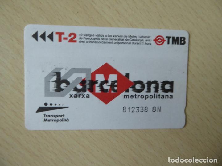 Collectables Transport Tickets: Billete T-2 para 10 viajes metro o FGC -TMB Transport Metropolit&agrave; -Xarxa metropolitana de Barcelona
