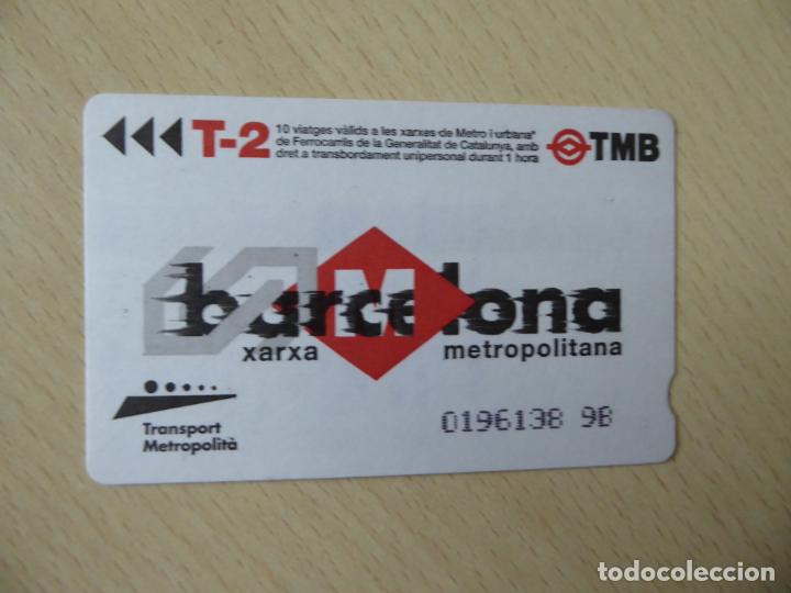 Collectables Transport Tickets: Billete T-2 para 10 viajes metro o FGC -TMB Transport Metropolit&agrave; -Xarxa metropolitana de Barcelona