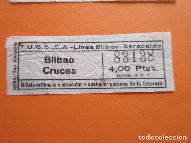 Coleccionismo Billetes de transporte: BILLETE BILBAO TUGBSA AUTOBUS O TROLEBUS BILBAO CRUCES - CAPICUA 83138