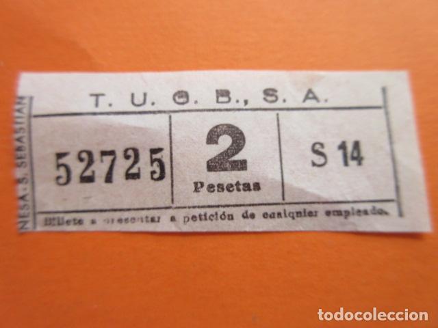 Coleccionismo Billetes de transporte: BILLETE BILBAO TUGBSA AUTOBUS O TROLEBUS - CAPICUA 52725