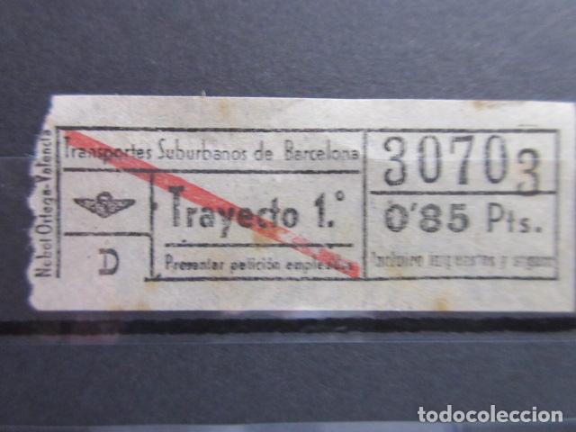 Collectables Transport Tickets: BILLETE CAPICUA URBANIZACIONES Y TRANSPORTES URBAS BARCELONA - 30703