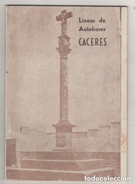 Coleccionismo Billetes de transporte: L&iacute;neas de autobuses de la provincia de C&aacute;ceres. 15 hojas. Medias 15 x 10,50 cm