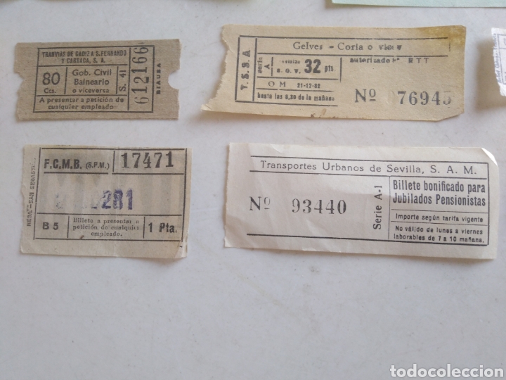 Coleccionismo Billetes de transporte: Lote de 24 billetes de transportes antiguos - Foto 4 - 213073442