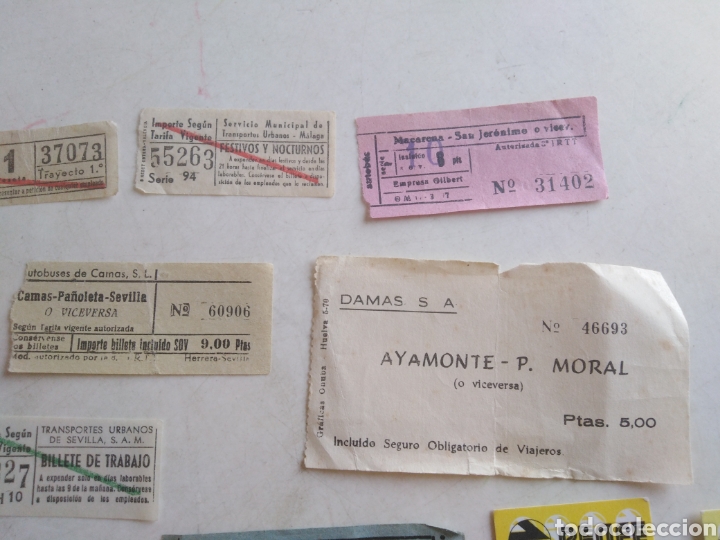 Coleccionismo Billetes de transporte: Lote de 24 billetes de transportes antiguos - Foto 8 - 213073442