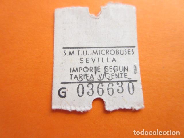 Collectables Transport Tickets: BILLETE SEVILLA MICROBUSES - AUTOBUS TROLEBUS - CAPICUA 036630- RENFE FERROCARRIL TRANVIA LOCOMOTORA