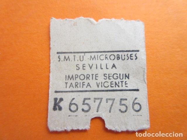 Collectables Transport Tickets: BILLETE SEVILLA MICROBUSES - AUTOBUS TROLEBUS - CAPICUA 657756 TRANVIA LOCOMOTORA