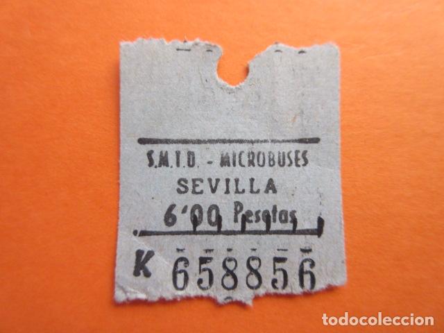 Collectables Transport Tickets: BILLETE SEVILLA MICROBUSES - AUTOBUS TROLEBUS - CAPICUA 658856 TRANVIA LOCOMOTORA