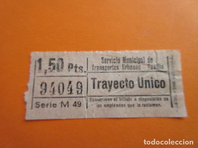 Collectables Transport Tickets: BILLETE SEVILLA - AUTOBUS - CAPICUA 94049 - TRANVIA LOCOMOTORA RENFE TROLEBUS TREN FERROCARRIL