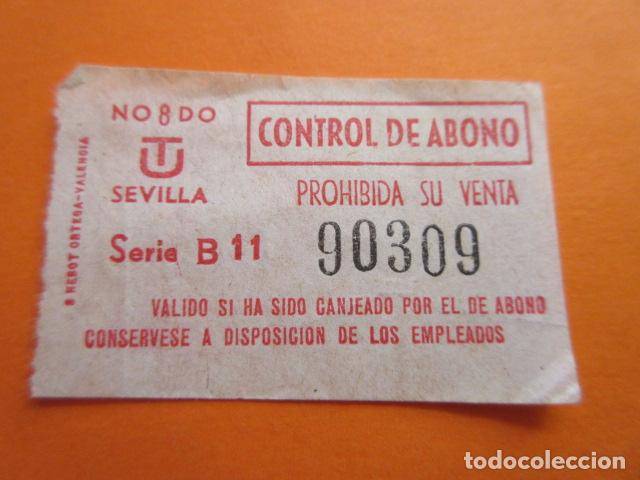 Collectables Transport Tickets: BILLETE SEVILLA - AUTOBUS - CAPICUA 90309 - TRANVIA LOCOMOTORA RENFE TROLEBUS TREN FERROCARRIL