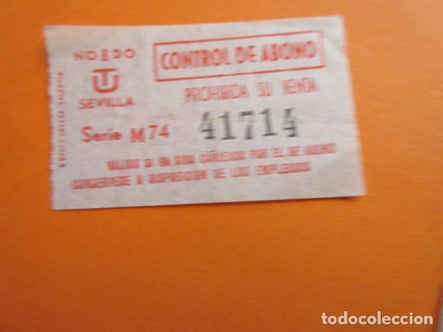 Collectables Transport Tickets: BILLETE SEVILLA - AUTOBUS - CAPICUA 41714 - TRANVIA LOCOMOTORA RENFE TROLEBUS TREN FERROCARRIL