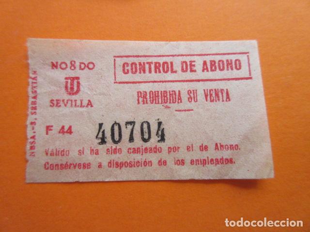 Collectables Transport Tickets: BILLETE SEVILLA - AUTOBUS - CAPICUA 40704 - TRANVIA LOCOMOTORA RENFE TROLEBUS TREN FERROCARRIL