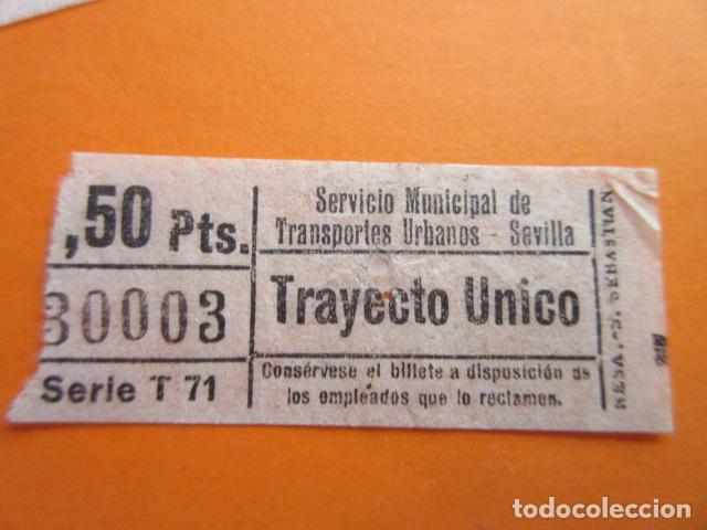 Collectables Transport Tickets: BILLETE SEVILLA - AUTOBUS - CAPICUA 30003 - TRANVIA LOCOMOTORA RENFE TROLEBUS TREN FERROCARRIL