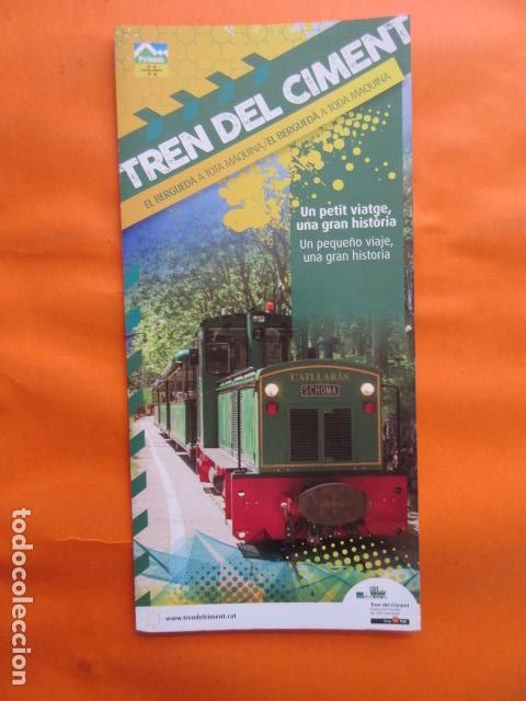 Coleccionismo billetes de transporte: FOLLETO 2017 TREN DEL CIMENT LA POBLA DE LILLET FERROCARRILES GENERALITAT NURIA LA MOLINA