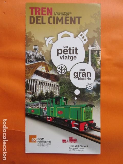 Collectables Transport Tickets: FOLLETO 2012 TREN DEL CIMENT LA POBLA DE LILLET FERROCARRILES GENERALITAT NURIA LA MOLINA