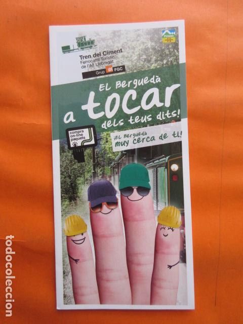 Collectables Transport Tickets: FOLLETO 2016 TREN DEL CIMENT LA POBLA DE LILLET FERROCARRILES GENERALITAT NURIA LA MOLINA