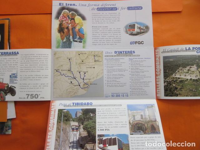 Collectables Transport Tickets: FOLLETO FERROCARRILES GENERALITAT MONTSERRAT CREMALLERA FUNICULAR TREN FERROCARRIL NURIA LA MOLINA