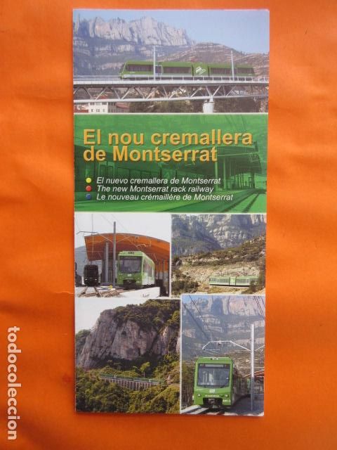 Collectables Transport Tickets: FOLLETO FERROCARRILES GENERALITAT MONTSERRAT CREMALLERA FUNICULAR AEREO FERROCARRIL NURIA LA MOLINA