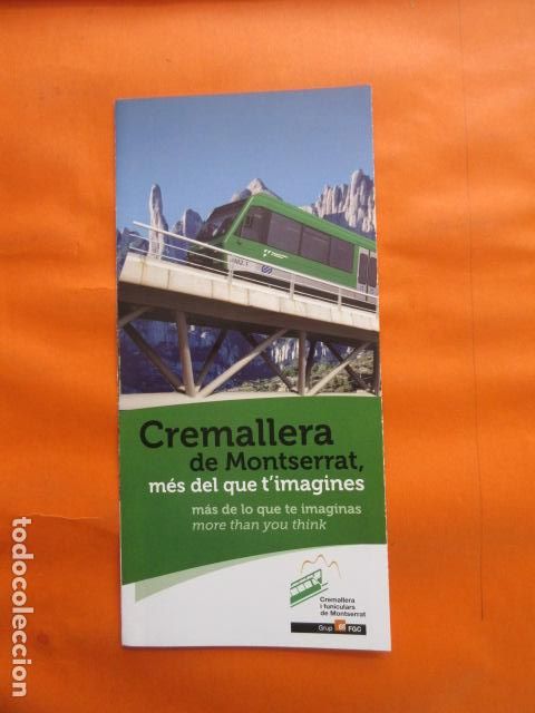 Collectables Transport Tickets: FOLLETO FERROCARRILES GENERALITAT MONTSERRAT CREMALLERA FUNICULAR AEREO FERROCARRIL NURIA LA MOLINA