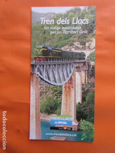 Sammeln von Fahrkarten: FOLLETO tren de los lagos 2016 FERROCARRILES GENERALITAT MONTSERRAT CREMALLERA FUNICULAR LA MOLINA