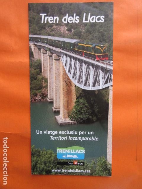 Sammeln von Fahrkarten: FOLLETO tren de los lagos 2015 FERROCARRILES GENERALITAT MONTSERRAT CREMALLERA FUNICULAR LA MOLINA