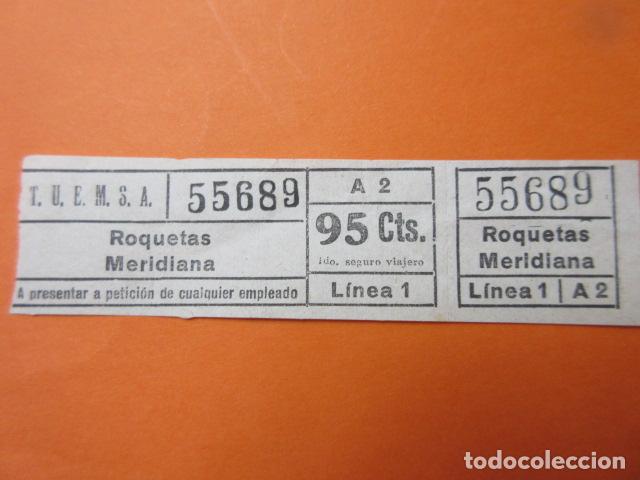 Sammeln von Fahrkarten: BILLETE TUEMSA MERIDIANA ROQUETAS LINEA 1
