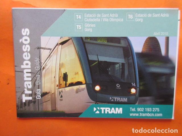 Collectionnisme Billets de transport: FOLLETO TRAM TRANVIA DE BARCELONA PLANO LINEAS T4 T5 Y T6