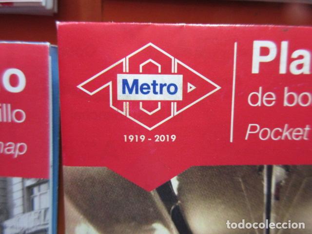 Colecionismos Bilhetes de Transporte: LOTE 4 PLANOS LOGO CENTENARIO METRO MADRID