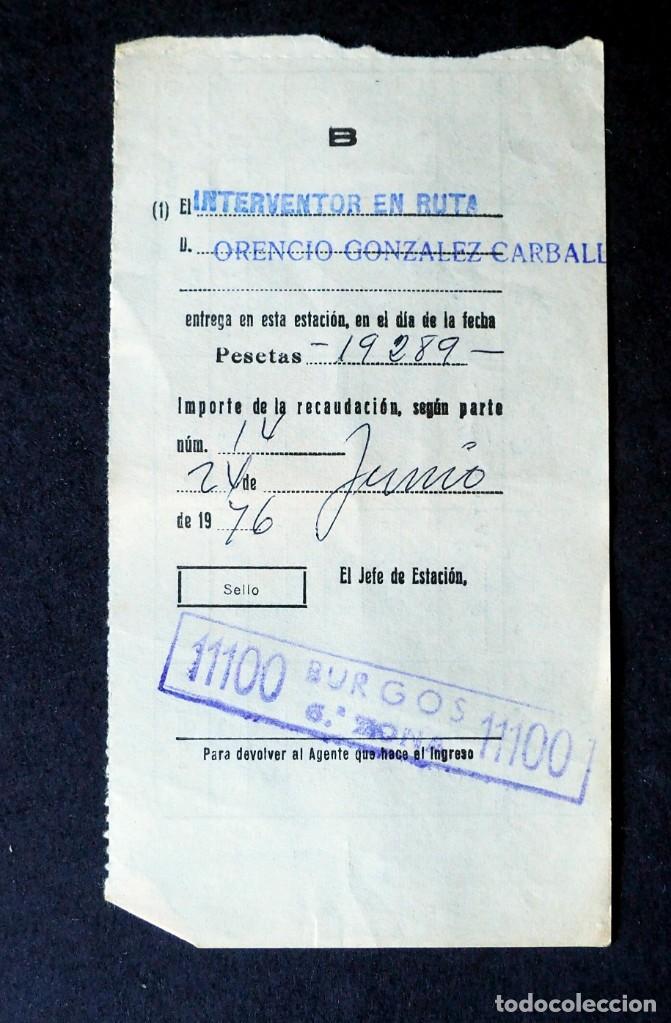 Coleccionismo billetes de transporte: INTERVENTOR DE RUTA. - Foto 1