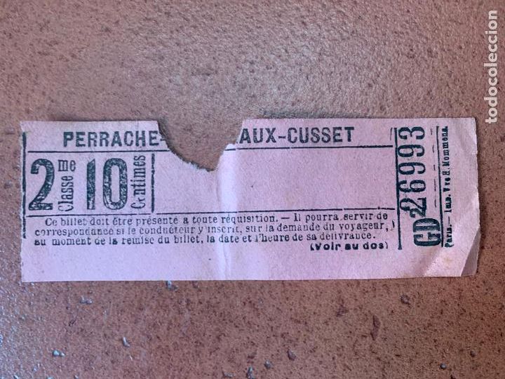Coleccionismo Billetes de transporte: BILLETE PERRACHET - BROTTEAUX - CUSSET
