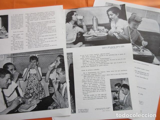 Colecionismos Bilhetes de Transporte: ARTICULO 1953 - LA COMIDA EN EL TREN - RENFE FERROCARRIL TRANVIA METRO