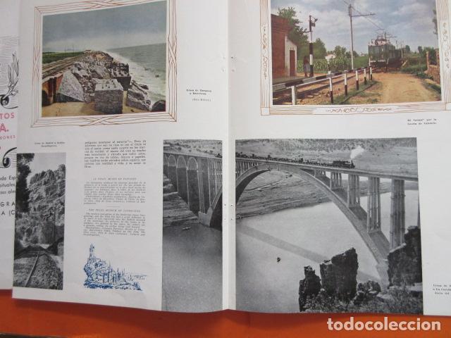 Colecionismos Bilhetes de Transporte: ARTICULO 1953 - IMAGENES DE POLA DE LENA VALLECAS TRENET VALENCIA VIADUCTO DEL ESLA - RENFE