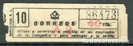 Collectionnisme Billets de transport: (F33/3-40negro) BILLETE DE GRAN METRO DE BCN - CORREOS // (S11)