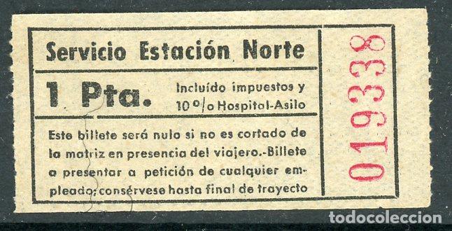 Collectionnisme Billets de transport: (F26//16) BILLETE DE LA ESTACION DEL NORTE // (S8)