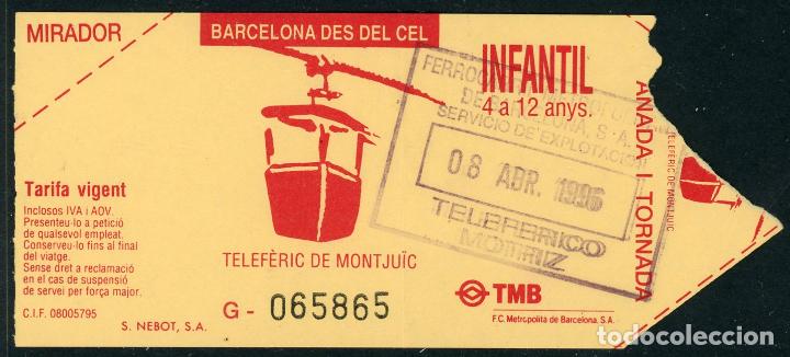 Collectionnisme Billets de transport: (F29//5) TELEFERICO DE DE MONTJUICH // (S13)