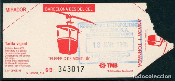 Collectionnisme Billets de transport: (F29//5) TELEFERICO DE DE MONTJUICH // (S13)