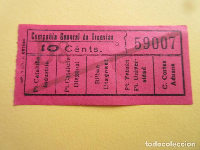 Colecionismos Bilhetes de Transporte: COLTR1 - ANTIGUO BILLETE COMPA&Ntilde;IA GENERAL TRANVIAS DE BARCELONA - IDEAL COMENZAR COLECCION PAPEL