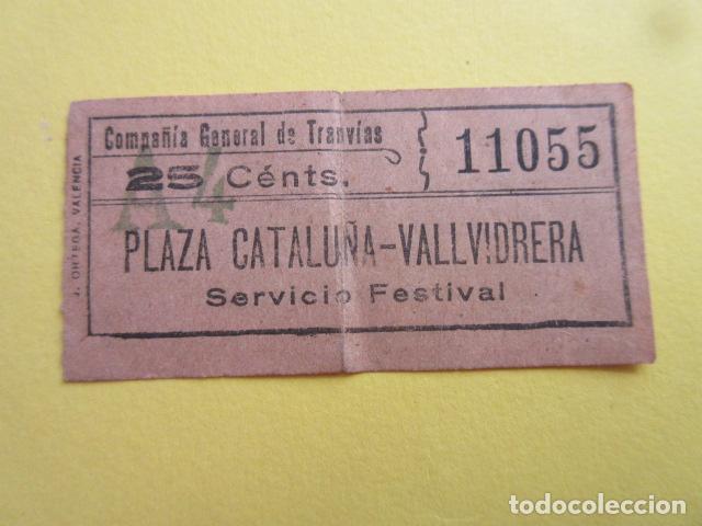 Sammeln von Fahrkarten: COLTR1 - ANTIGUO BILLETE COMPA&Ntilde;IA GENERAL TRANVIAS DE BARCELONA - IDEAL COMENZAR COLECCION PAPEL