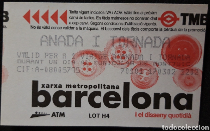 Colecionismos Bilhetes de Transporte: BILLETE DE TRANSPORTE DE BARCELONA