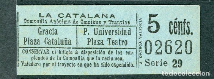 Collectionnisme Billets de transport: (F03/3) GSC 026 Ripperts - LA CATALANA - CATALANA RIPPERTS //