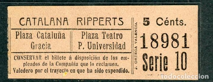 Collectables Transport Tickets: (F03/3) GSC 189 Ripperts - LA CATALANA - CATALANA RIPPERTS //