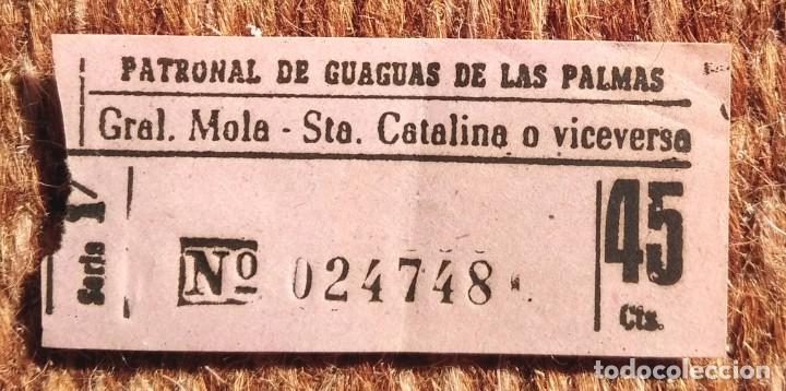 Collectionnisme Billets de transport: BILLETE PATRONAL DE GUAGUAS DE LAS PALMAS