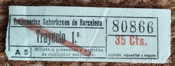 Collectionnisme Billets de transport: BILLETE TRANSPORTES URBANOS DE BARCELONA
