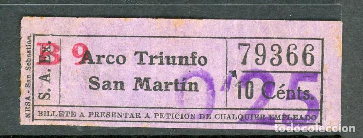 Collectables Transport Tickets: F10/6 TIPO F - BILLETE SAyEx - BARCELONA // DIEZ CENTIMOS