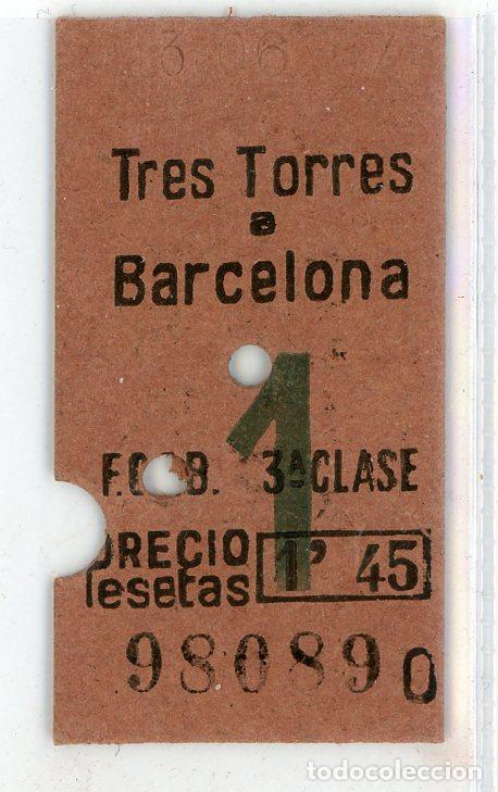 Sammeln von Fahrkarten: (F17/9) GSC 980 SarriaEdm - BILLETE DEL TREN DE SARRIA