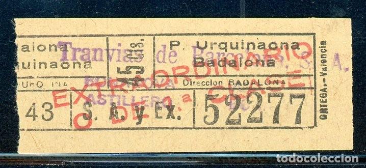 Sammeln von Fahrkarten: F10/6 TIPO C - BILLETE SAyEx - BARCELONA // 45 CENTIMOS