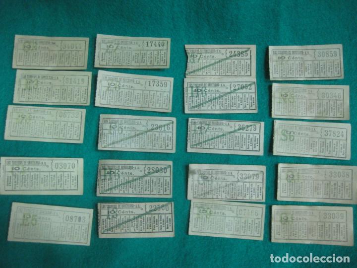 Colecionismos Bilhetes de Transporte: 20 BILLETES TRANVIAS DE BARCELONA 10 CENTIMOS.