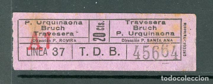 Coleccionismo Billetes de transporte: (F22/2 TIPO C ) - BILLETE DE TRANVIAS DE BARCELONA // 20 CTS.