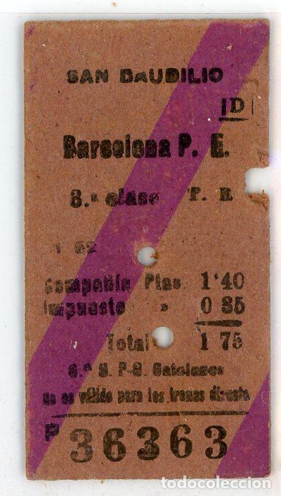 Colecionismos Bilhetes de Transporte: (F32/2) GSC 362 BCN - S.G.F.C. CATALANES